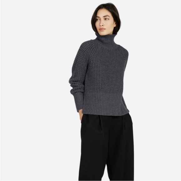 Everlane sweater the waffle knit turtleneck - Picture 1 of 6